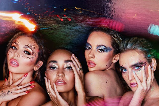 <p>Little Mix in cover art for ‘Confetti’</p>