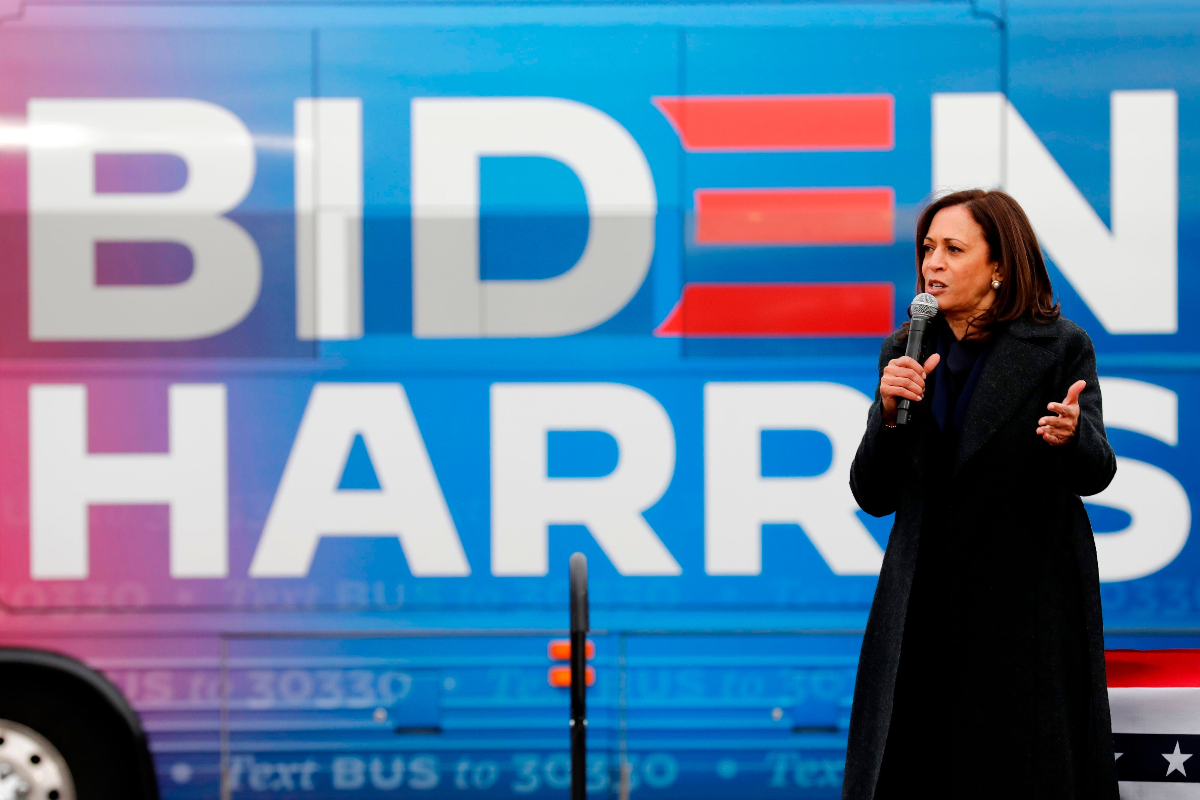 Kamala Harris dismisses concerns about violence around the election