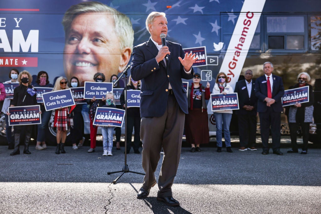 Senator Lindsey Graham has won a fourth term in South Carolina.