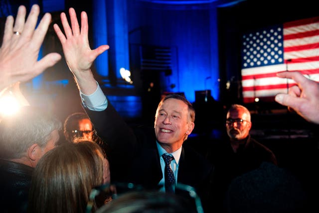 <p>Democratic challenger John Hickenlooper has won over Republican Senator Cory Gardner in Colorado&nbsp;</p>