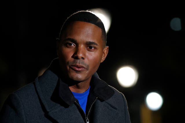 Ritchie Torres, the Democratic nominee for New York's 15th Congressional District, speaks to the media on Election Day, Tuesday, Nov. 3, 2020, in the Bronx borough of New York. (AP Photo/Adam Hunger)