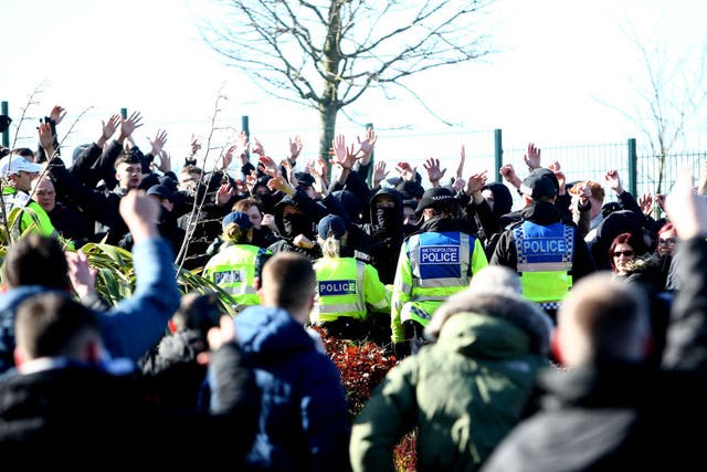 There are growing calls to change how football is policed in England