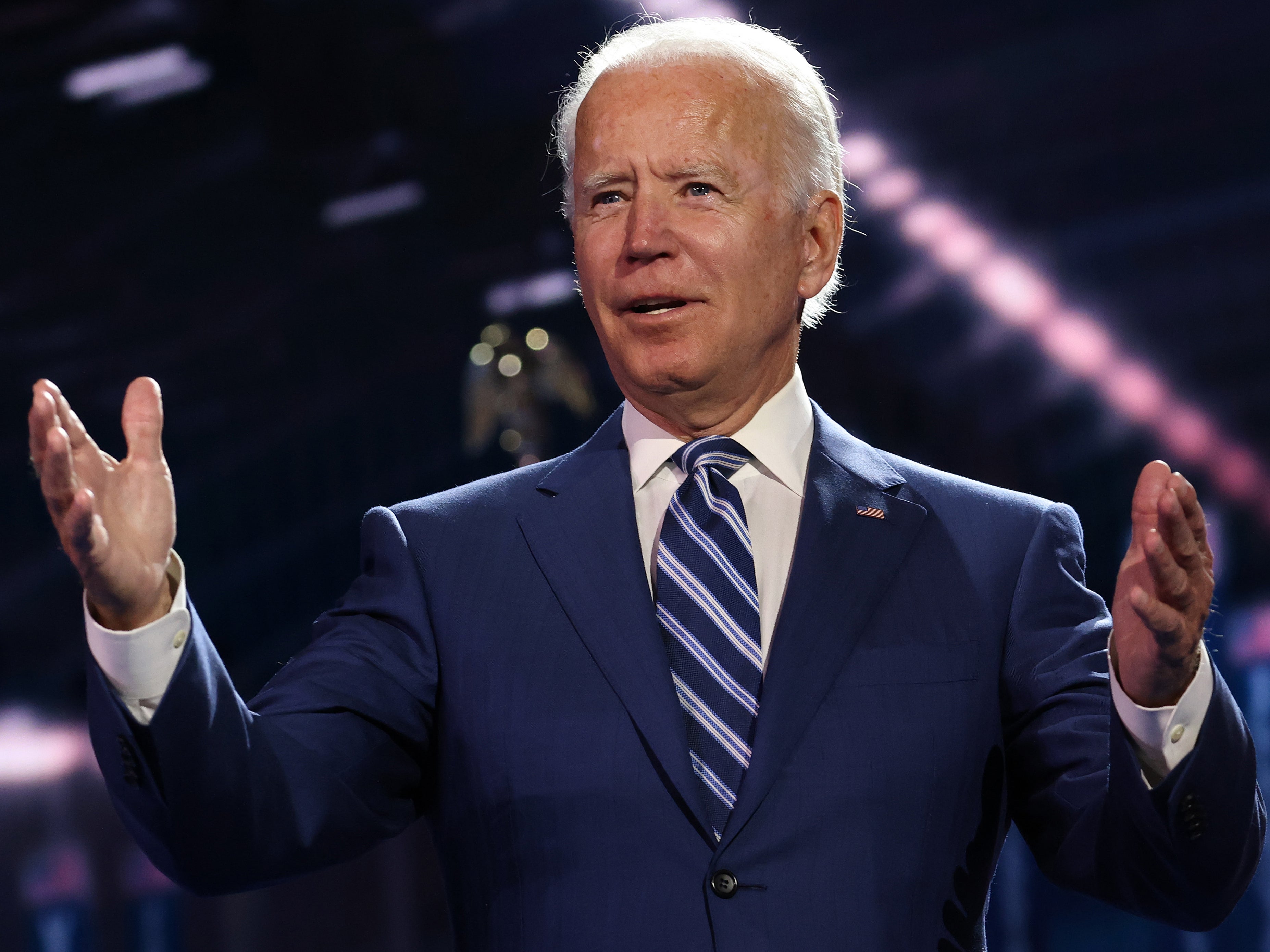 <p>Biden is holding on to a narrow lead</p>