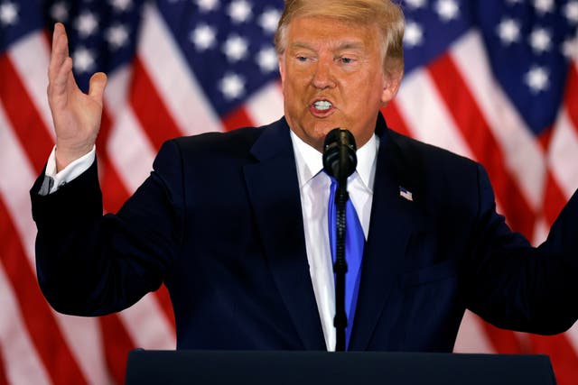 Donald Trump has called for ‘all voting to stop’ as states continue to count votes in the 2020 presidential election 