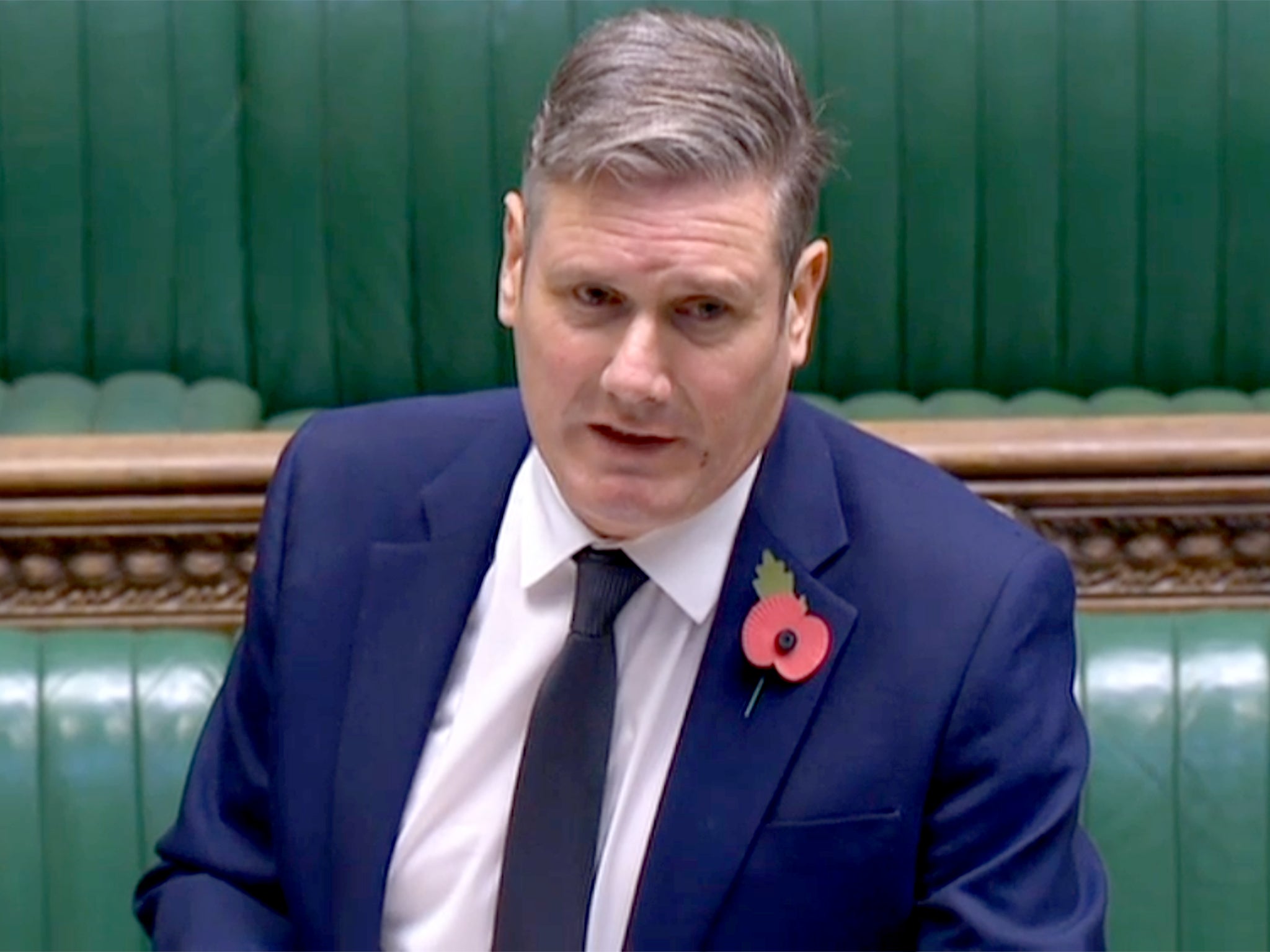 Starmer in the Commons on Wednesday