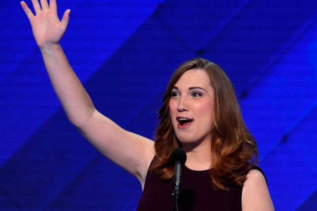 <p>Sarah McBride has become the first transgender state senator to be elected</p>
