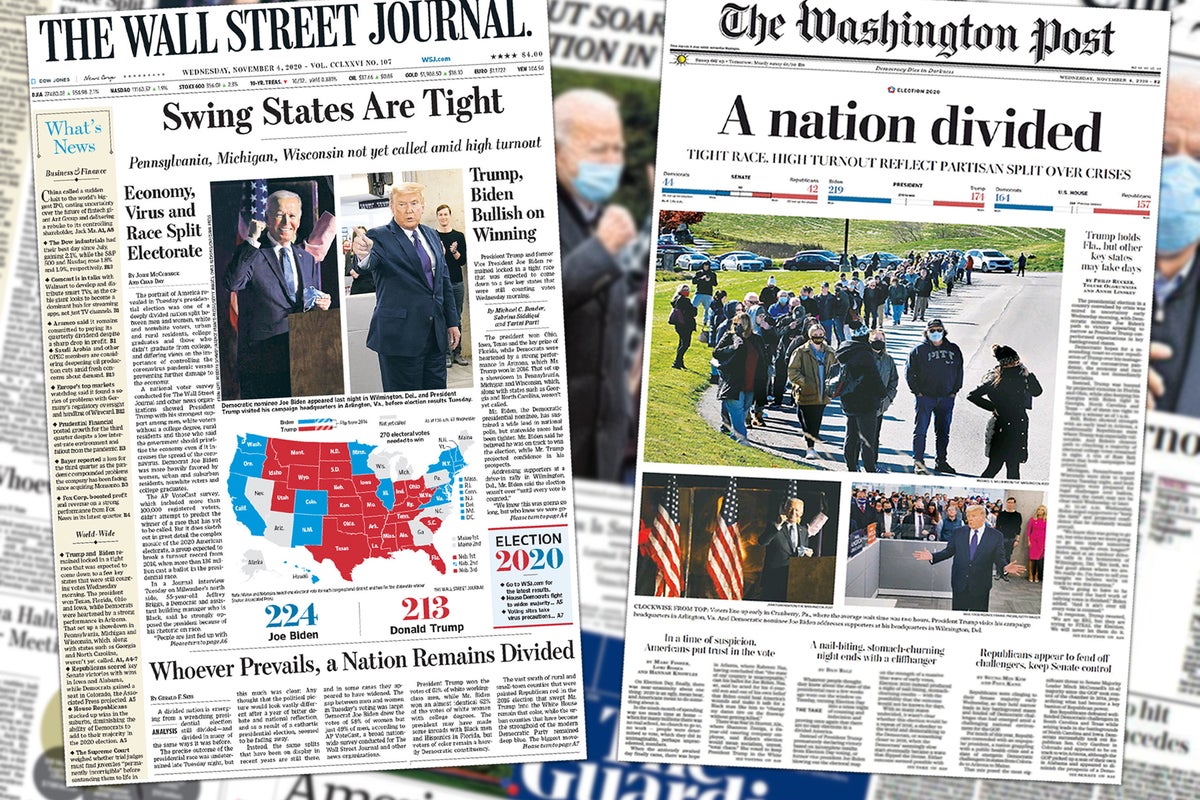 ‘Nation divided’: How the world’s newspapers have reacted to US election