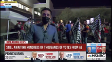 Trump fans chant ‘Fox News sucks’ outside vote count
