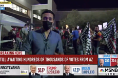 Trump fans chant ‘Fox News sucks’ outside vote count