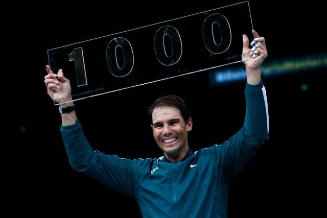 Rafael Nadal celebrated a 1,000th ATP victory in his win over Feliciano Lopez