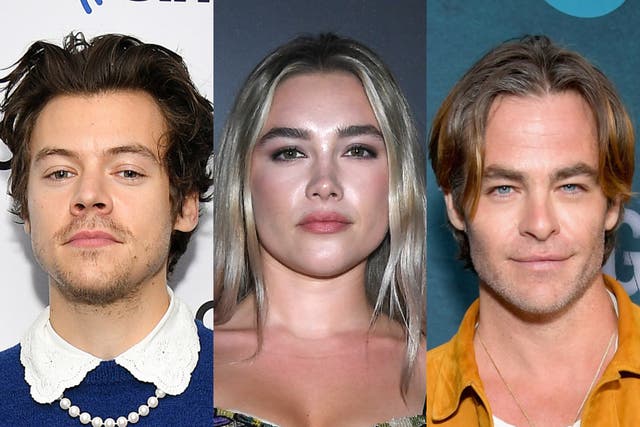 Harry Styles, Florence Pugh and Chris Pine
