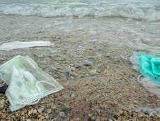 Surge in face masks and gloves littering Britain’s beaches
