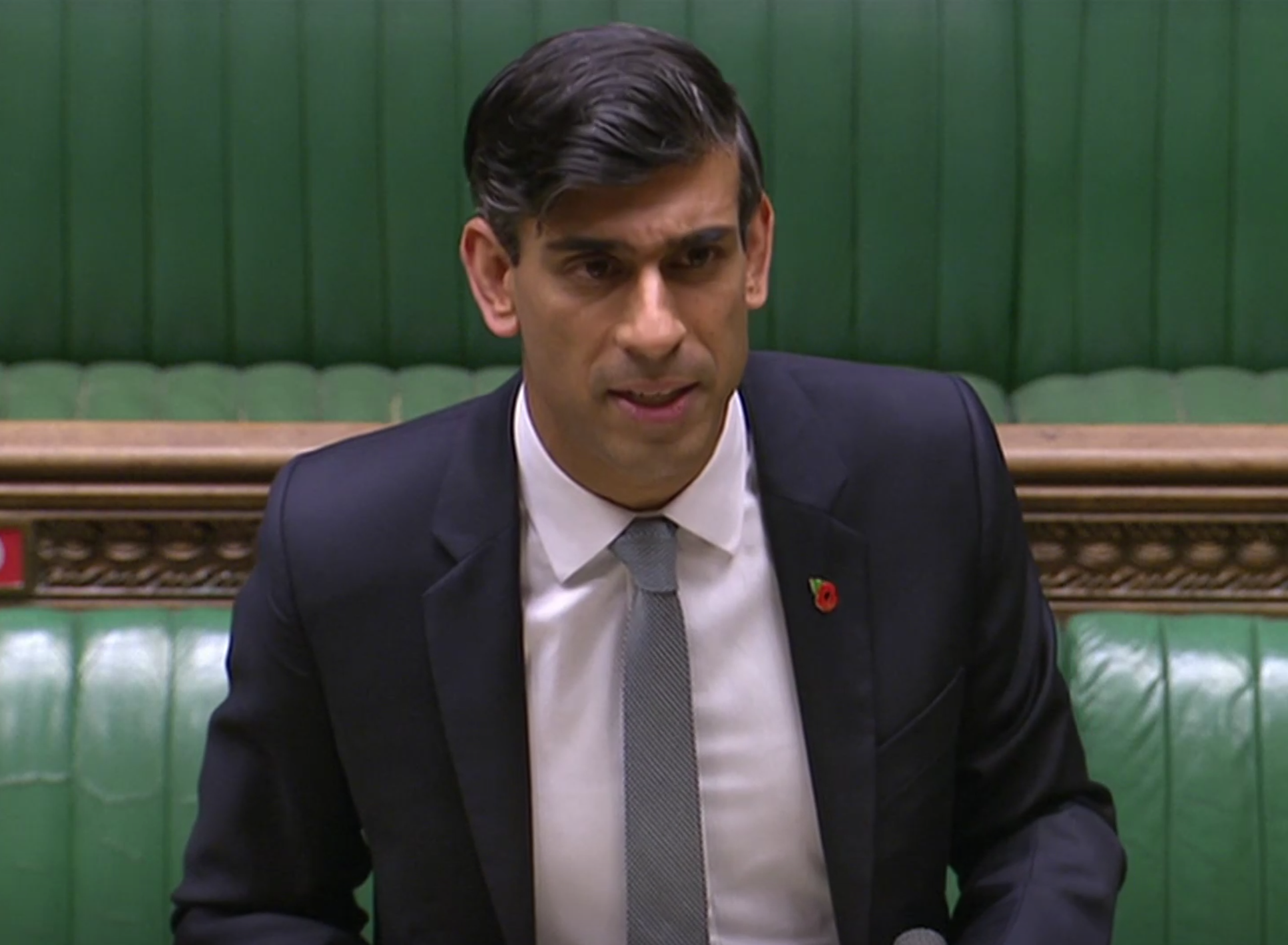 Rishi Sunak in the House of Commons