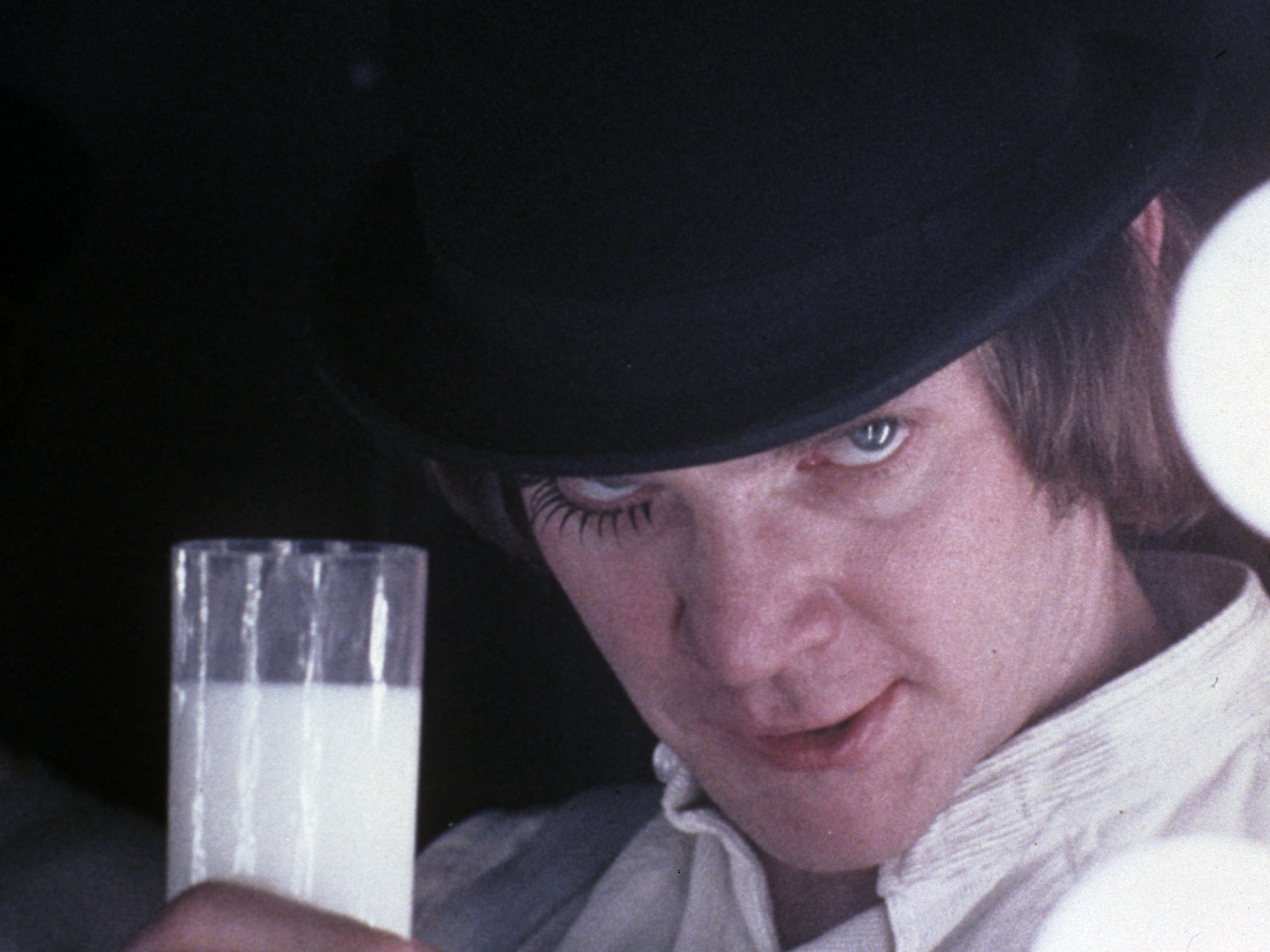 Malcolm McDowell as Alex in Stanley Kubrick’s ‘A Clockwork Orange’
