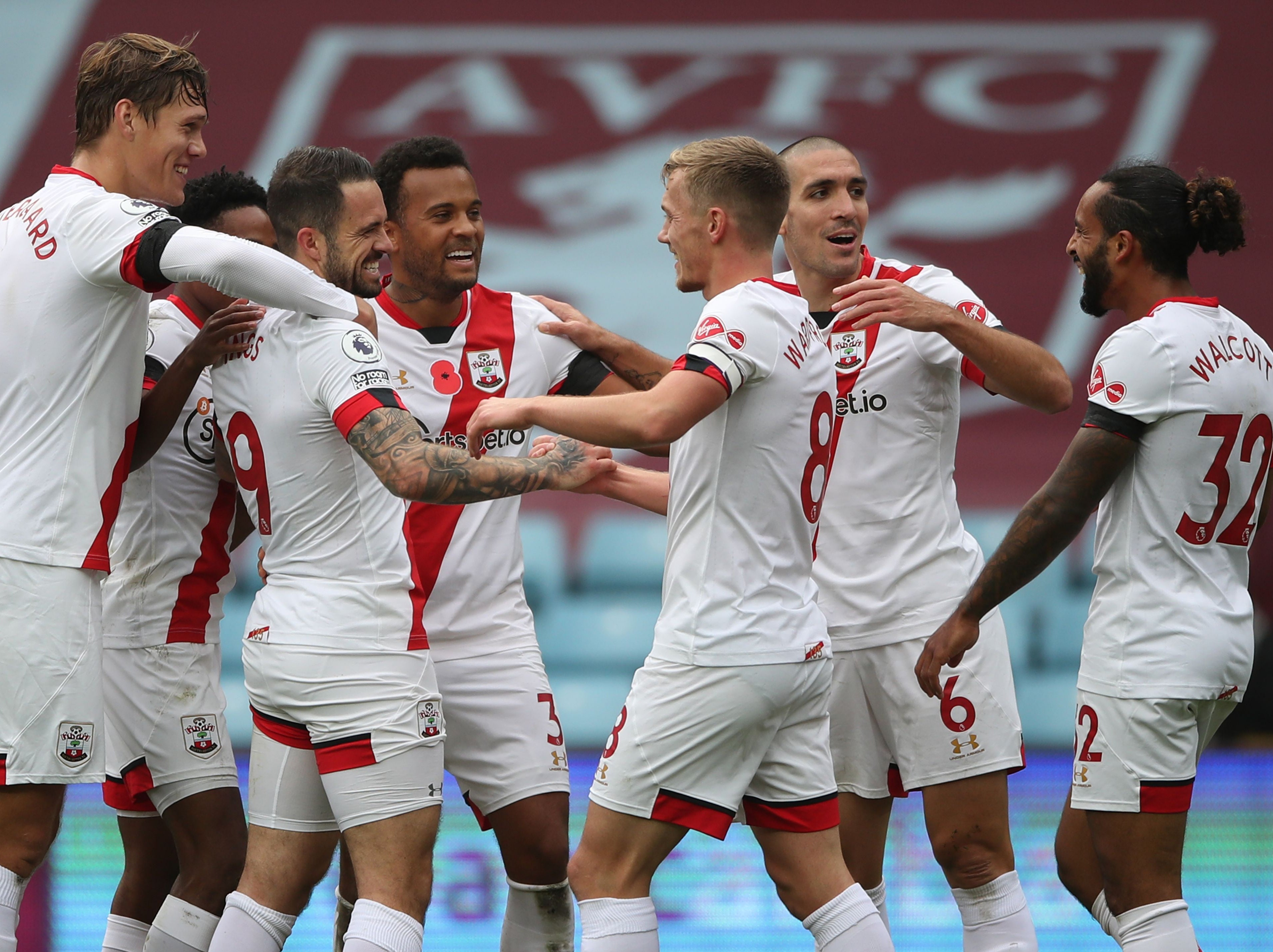Southampton celebrate their goal