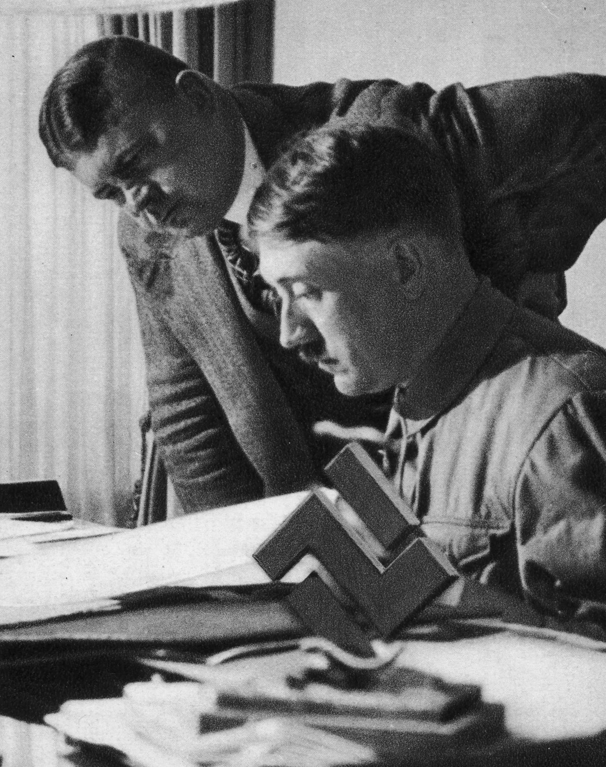 Adolf Hitler with SA chief of staff Ernst Roehm