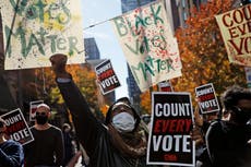 Rival rallies clash outside of Philadelphia vote-counting facility