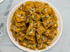 How to make besan ki barfi, cardamom fudge, for Diwali and Durga Puja