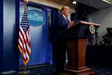 Networks cut away from Trump’s White House address