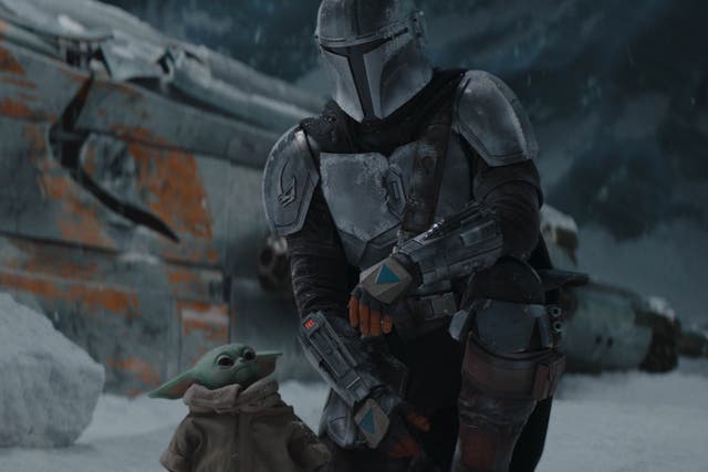 The Mandalorian and Baby Yoda in ‘Chapter 10: The Passenger'