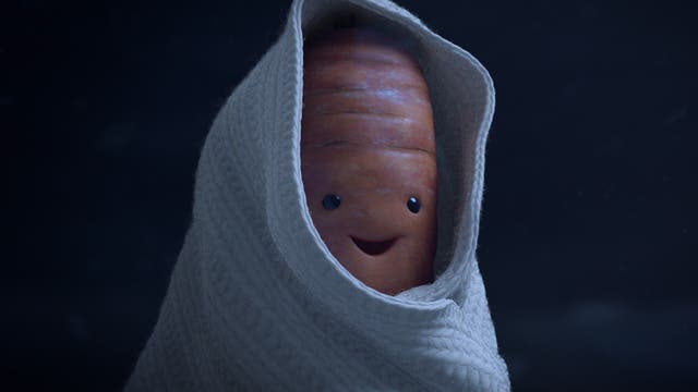 Kevin the Carrot reimagined as E.T.
