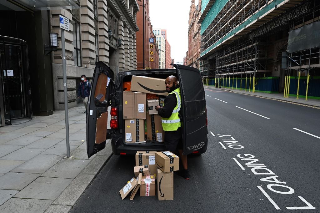 Amazon deliveries and packaging have become a ubiquitous sight during the coronavirus pandemic
