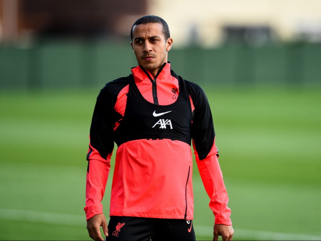 Liverpool midfielder Thiago Alcantara