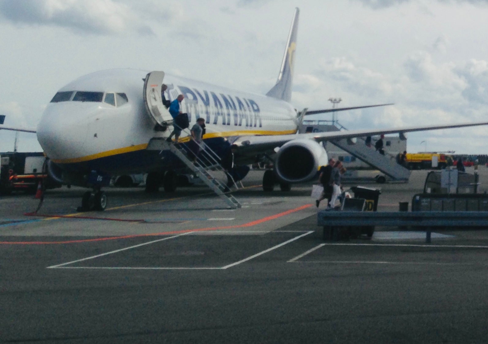 Danish arrival: a Ryanair flight from London to Copenhagen (file photo)