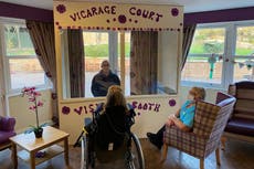 Care homes building sealed-glass pods for safe face to face visits