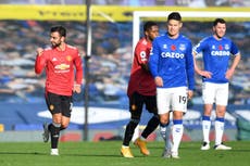 Bruno bails Solskjaer out of trouble again as United defeat Everton