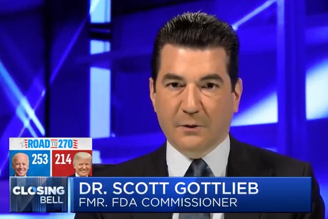 Former Food and Drug Administration commissioner Dr Scott Gottlieb