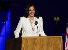 Kamala Harris pays tribute to ‘generation of women’ in speech