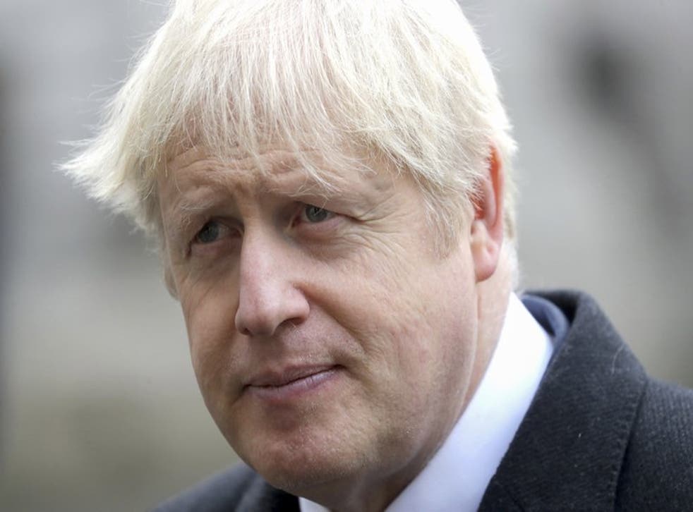 El primer ministro británico Boris Johnson durante un evento en Whitehall, Londres, el domingo 8 de noviembre de 2020.