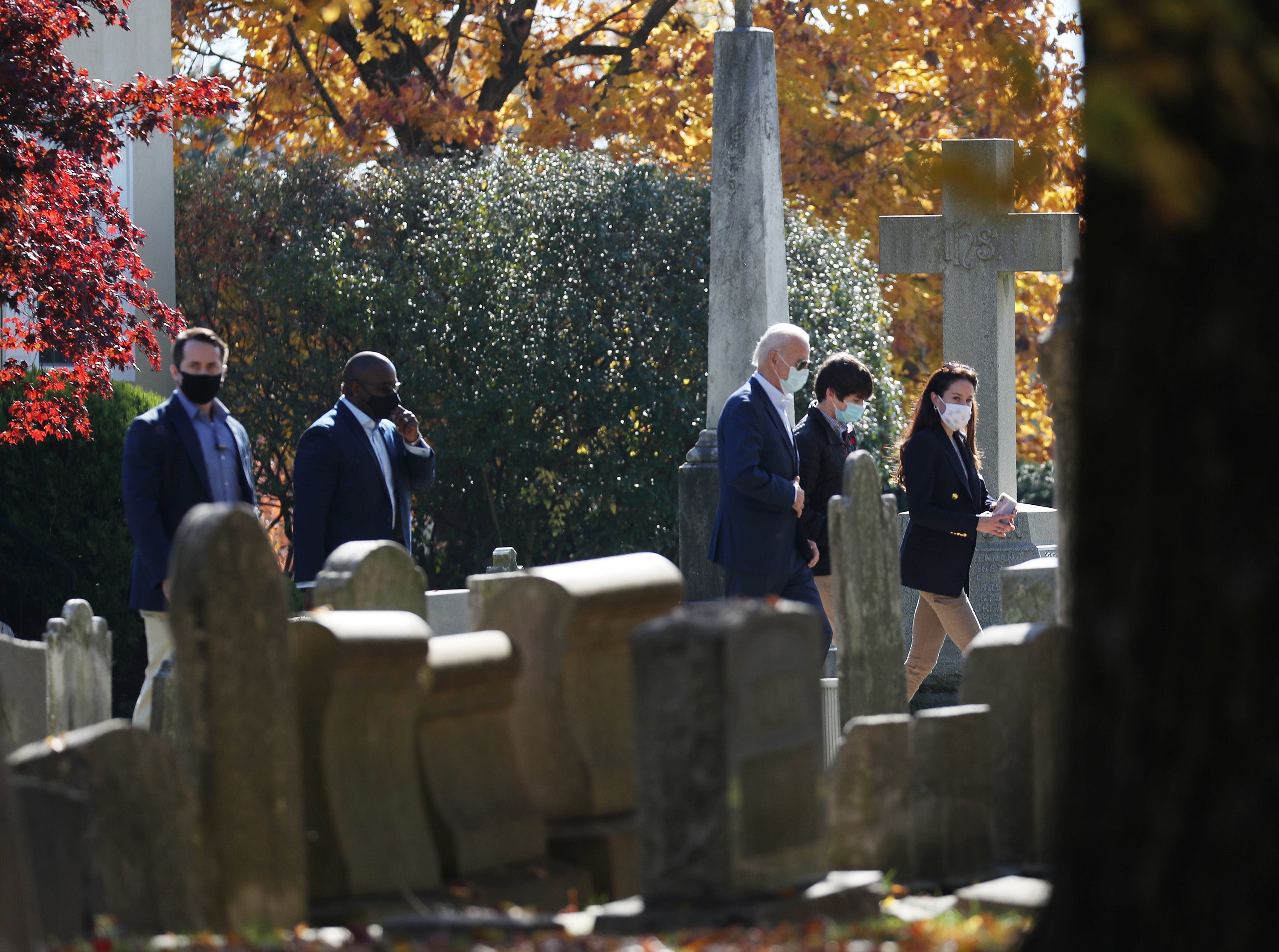 US president-elect Joe Biden attends Sunday mass in Wilmington, Delaware