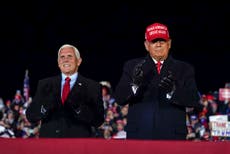 Pence cancels Florida holiday as Trump begins election legal battles