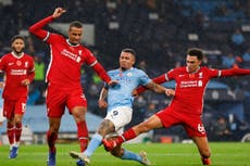 Gabriel Jesus earns City point to peg back Liverpool