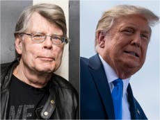 Stephen King hits out at Trump after he refuses to concede