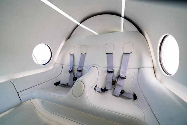 The first human passengers travelled aboard a hyperloop pod on 8 November 
