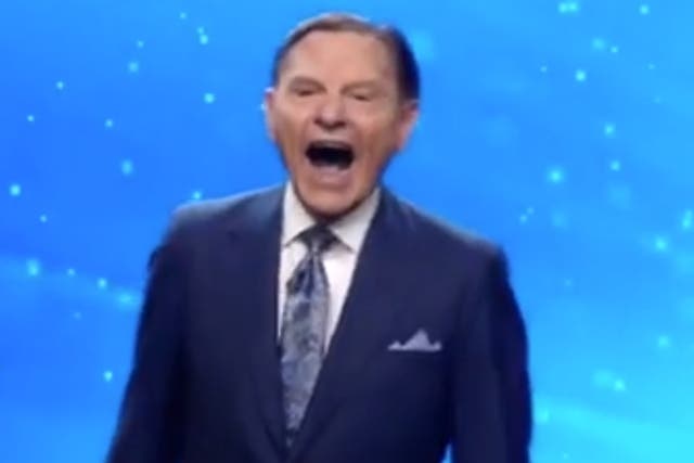 Kenneth Copeland, speaking at the Lord of Hosts Church on Sunday