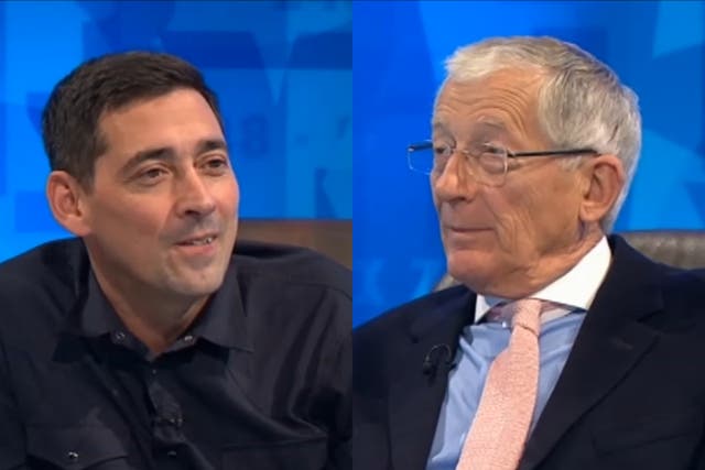 <p>Colin Murray and Nick Hewer on Channel 4’s ‘Countdown'</p>