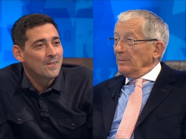 <p>Colin Murray and Nick Hewer on Channel 4’s ‘Countdown'</p>