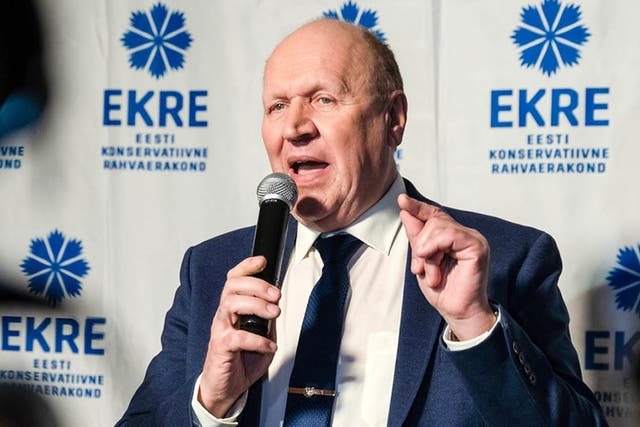 Far-right minister Mart Helme founded the Estonian Consrvative People’s Party in 2019 