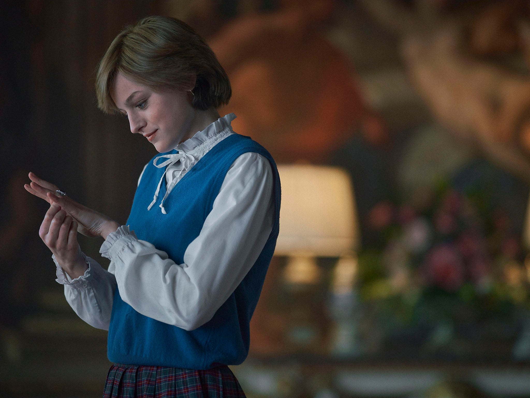 Emma Corrin as Princess Diana; Elizabeth Debicki will assume the role in seasons five and six