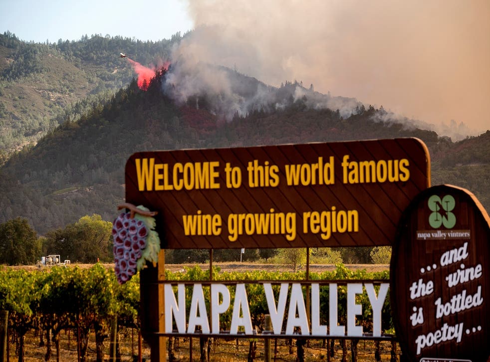 California Wildfires Wine Country en peligro