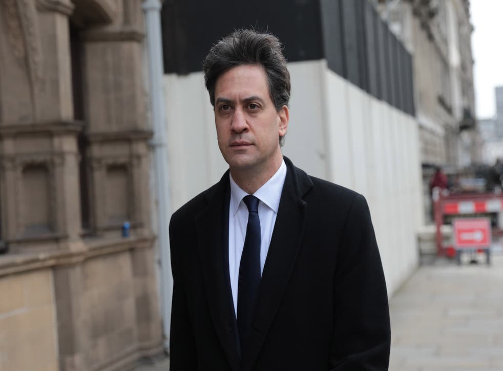 Shadow business secretary Ed Miliband