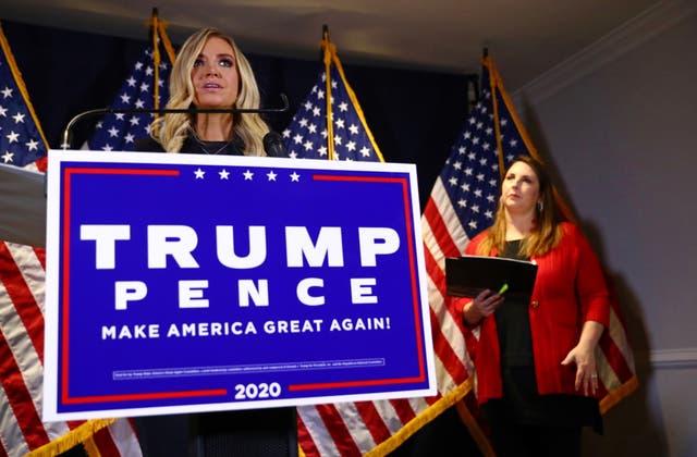 <p>White House press secretary Kayleigh McEnany was cut off by Fox News for spreading unfounded claims about electoral fraud</p>