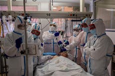 As virus spikes, Europe runs low on ICU beds, hospital staff