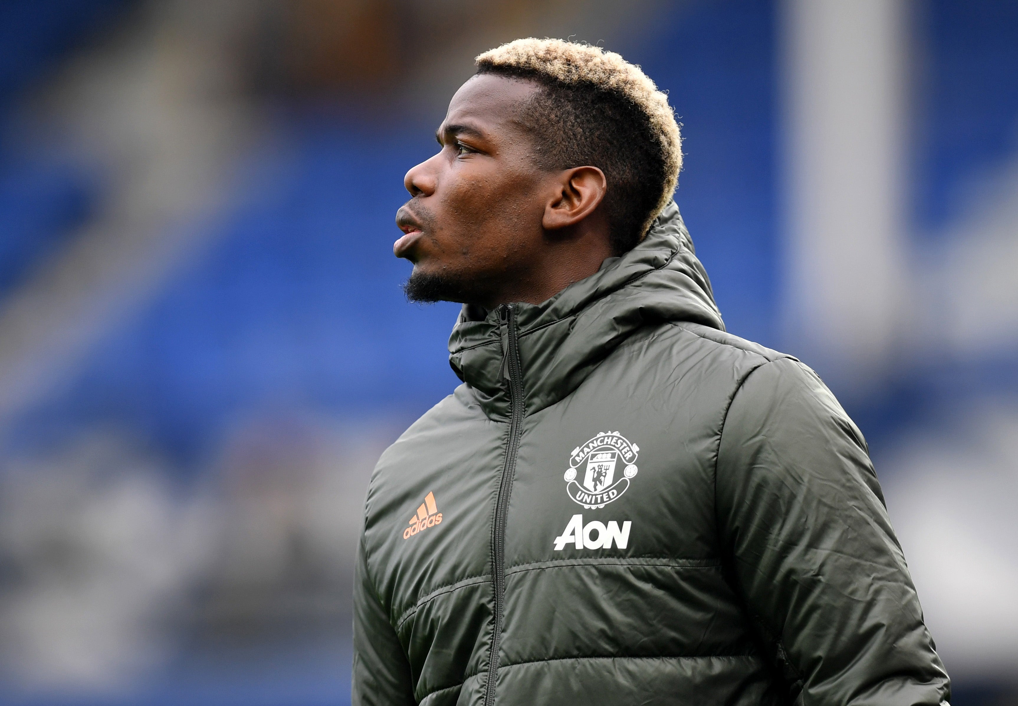 Paul Pogba was left out of the starting line-up for Manchester United’s must-win Premier League clash with Everton