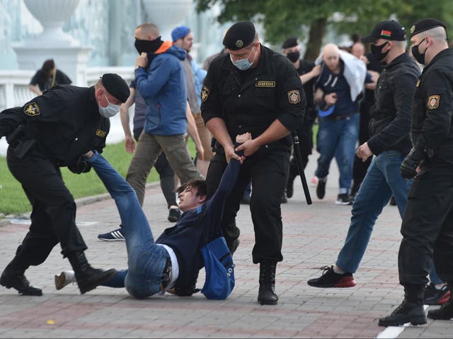 The response to protestors in Belarus has been widely criticised as brutal and inhumane