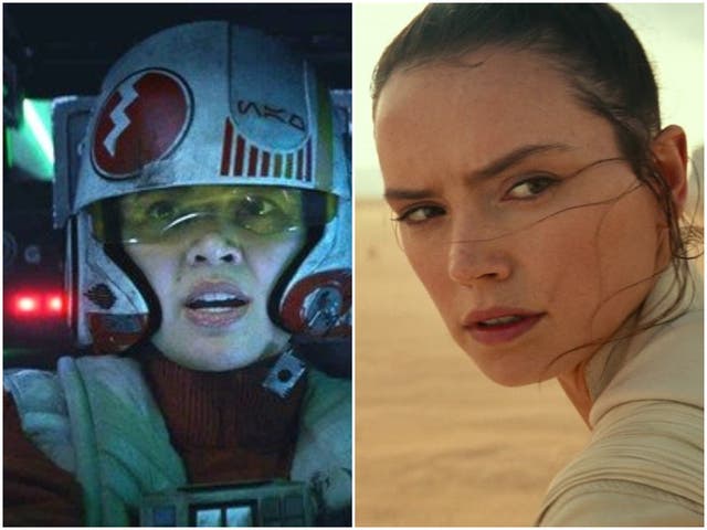 Jessica Henwick and Daisy Ridley in Star Wars